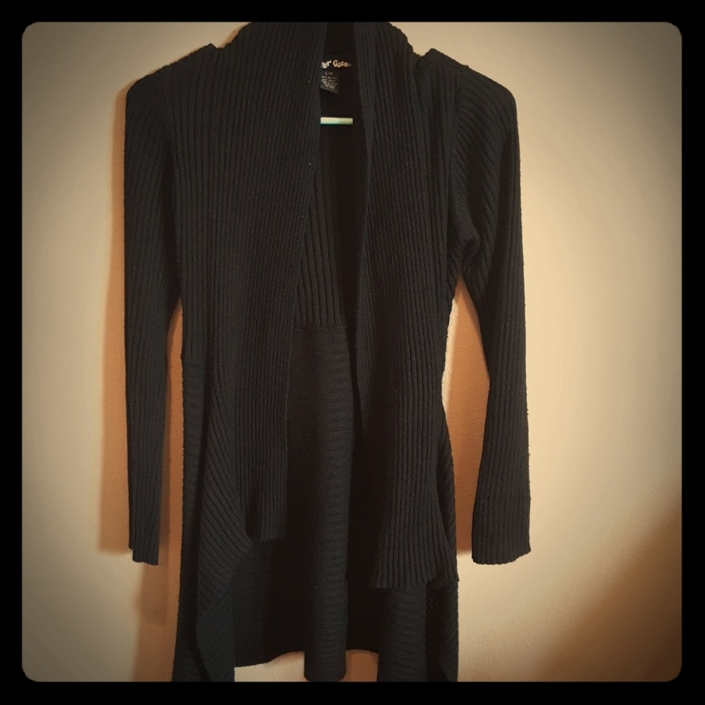 Black cardigan